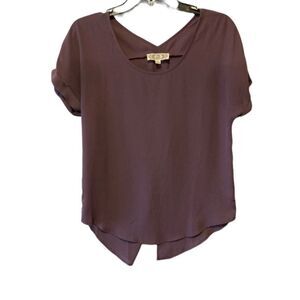 Pink Rose Purple Top